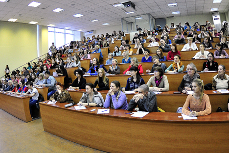 Kuota mahasiswa asing di Rusia tahun ini adalah 20 ribu orang. Foto: Yuri Smitiouk/TASS
