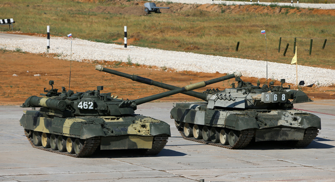 The main prize for the foreign teams is the new principal combat tank of the Russian armed forces, the T-90.