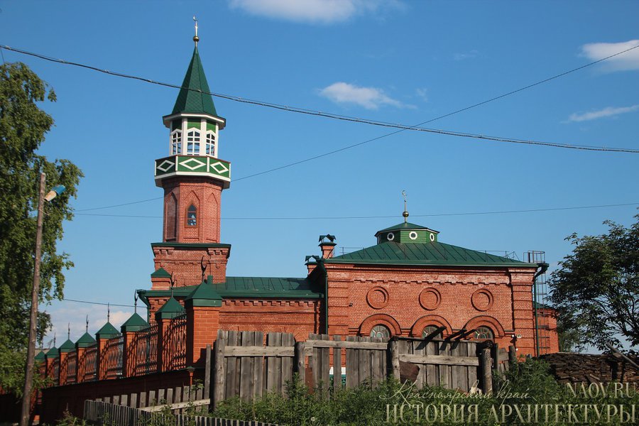 Bangunan masjid batu tertua di kota Yeniseysk setelah direstorasi.