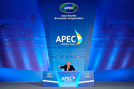 President Vladimir Putin said he was happy with the outcome of the APEC summit. Source: RIA Novosti