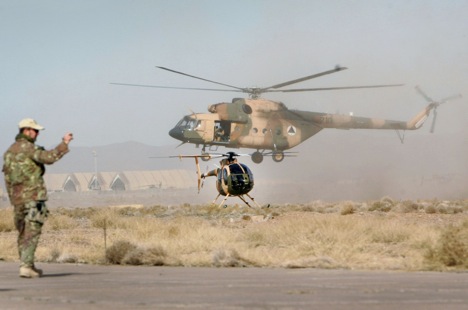 Diplomat  Afganistan memberikan perhatian khusus pada perbaikan helikopter-helikopter buatan Rusia yang digunakan Angkatan Bersenjata negaranya.
