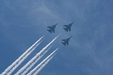 The Su-30MKI fighter production programme involves more than 150 industrial enterprises in India. Source: AP