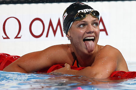Yefimova was a bronze medalist in 200 m breaststroke at the Olympic Games in London. Source: Photoshot / Vostock Photo