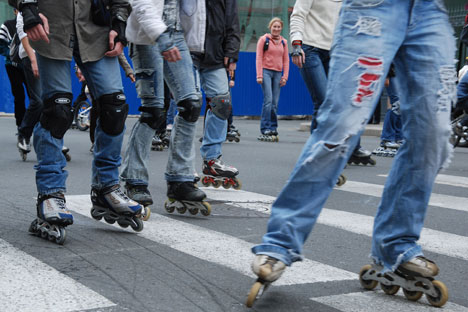 Rollers on Moscow streets. Source: ITAR-TASS