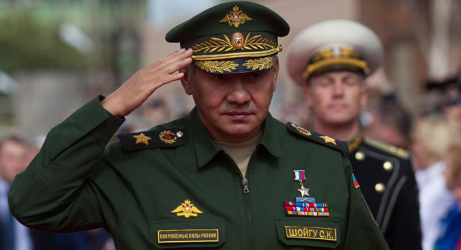 Russian Defence Minister Sergey Shoigu. Source: Igor Russak / RIA Novosti