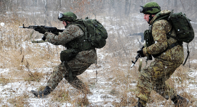Russian soldiers using the Ratnik (Warrior) equipment. Source: RIA Novosti
