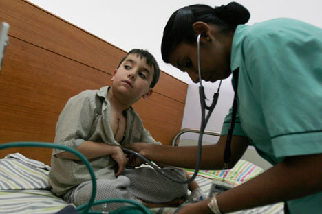 India attracts patients because of the very high level of healthcare infrastructure, skilled medical personnel and lower prices compared to other medical tourism destinations. Source: AP