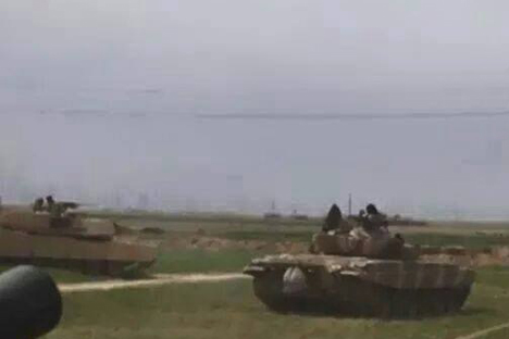 American Abrams and Russian T-72C waging a concerted attack to liberate the Iraqi town of Tikrit. Source: Military.ir