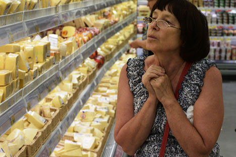 The Russian market is interested in quality dairy products, especially in hard cheeses. Source: Alexandr Kryazhev / RIA Novosti 
