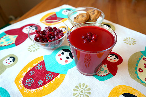 Kissel, a berry juice. Source: Anna Kharzeeva