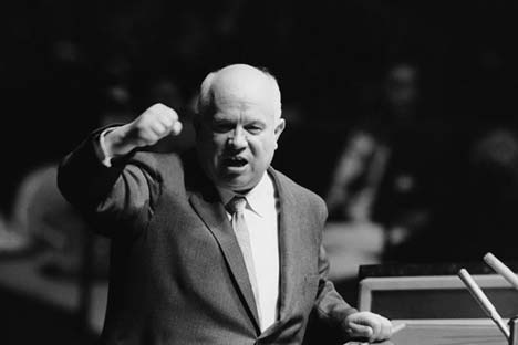 Nikita Khrushchev, who led the USSR through much of the ‘Cold War,’ actively supported the “Battle mole" project. Source: AP
