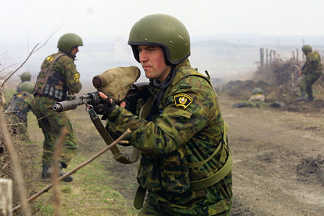Anti-terror exercise underway in Southern Russia, 2005. Source: Valery Matytsin / TASS