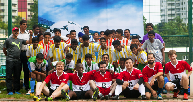 The BRICS mini-cup brought together six children teams from different parts of Mumbai, India's financial hub. Source: Alexandra Katz