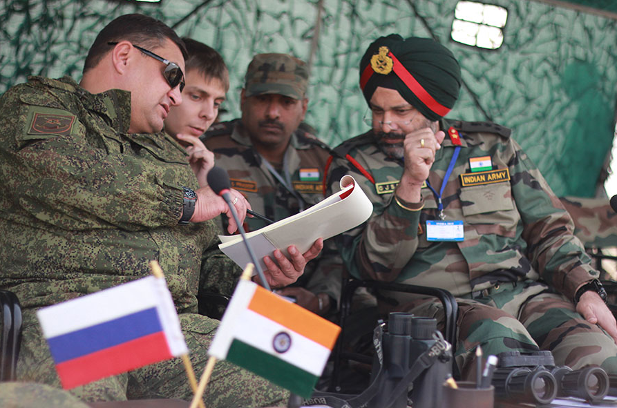 Russia is keen on initiating trilateral defense cooperation with India and China.