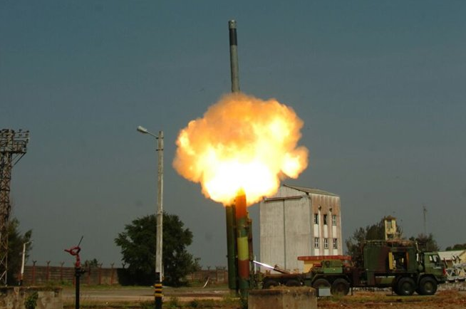 The BrahMos supersonic cruise missile was test fired for an extended range on Mar. 11. Source: BrahMos Aerospace