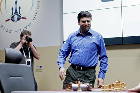 Il campione del mondo di scacchi Viswanathan Anand (Foto: Itar Tass)