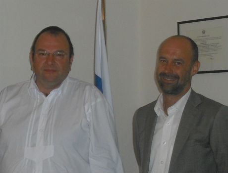 Il Console Onorario della Federazione Russa a Bolzano Bernhard Kiem (a sinistra) ha incontrato i rappresentanti dell'Organizzazione Export Alto Adige (Foto: Ufficio Stampa)
