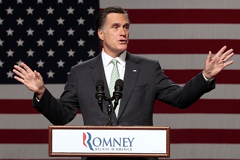 Il candidato alla Casa Bianca americana Mitt Romney (Foto: Reuters / Vostock Photo)