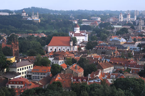 Uno scorcio di Vilnius in Lituania (Foto: Lori/LegionMedia)