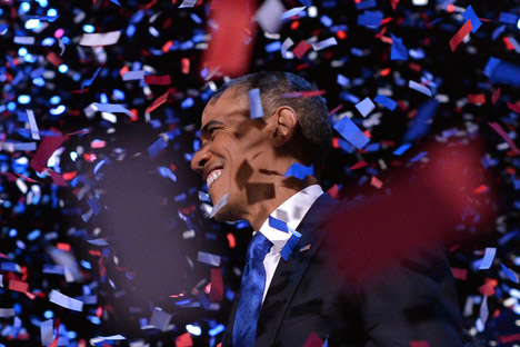 Il presidente degli Stati Uniti Barack Obama, eletto per la seconda volta alla Casa Bianca (Foto: AFP / East News)
