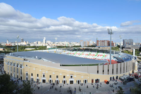 Lo stadio Centralnyj di Ekaterinburg (Foto: Pavel Lysizin/RIA Novosti)