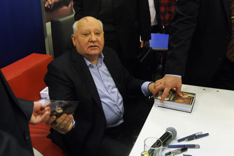 "Il lavoro sul nuovo libro è stato duro", ha riconosciuto Mikhail Gorbaciov (Foto: Itar-Tass)