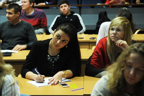 Sempre più giovani russi si avvicinano allo studio della lingua italiana (Foto: Itar-Tass)