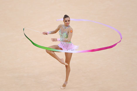 Smentita la notizia in merito al presunto addio allo sport da parte della ginnasta russa Evgenia Kanaeva (Foto: Itar-Tass)