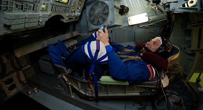 L’astronauta russo Yuri Romanenko durante un’esercitazione nella Città delle Stelle di Mosca (Foto: Reuters / Vostock Photo)