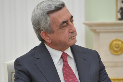 Il presidente armeno Serzh Sargsyan (Foto: Itar-Tass)