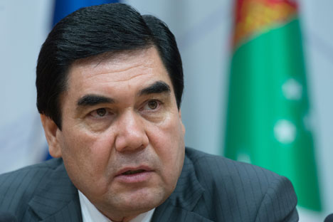Il presidente Gurbanguly Berdymukhammedov (Foto: Sergei Guneev/Ria Novosti)