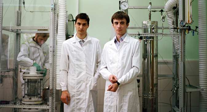 I fondatori della start up Global Rrt, Oleg Parputs (33 anni) e Oleg Giyazov (23) (Foto: Kommersant)