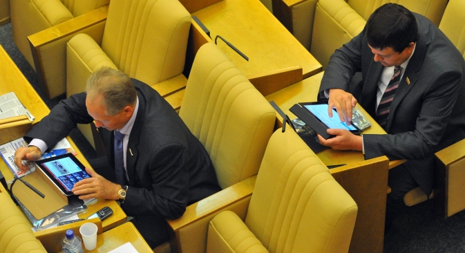 La "diplomazia digitale" sta diventando popolare tra i funzionari pubblici russi. Anche il Ministero russo degli Esteri ha aperto un account su Twitter (Foto: Kommersant)