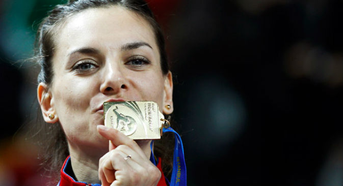 La campionessa russa Elena Isinbayeva (Foto: Reuters / Vostock-Photo)