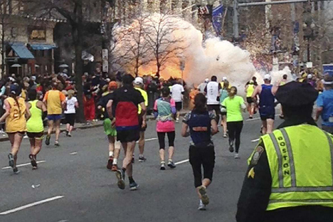 Tres personas murieron en el atentado en la maratón de Boston. Fuente: Reuters/Vostock Photo.