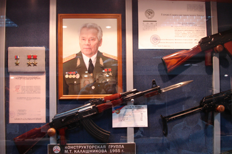 All'interno del Museo Kalashnikov di Izhevsk (Foto: Alexei Karelski)