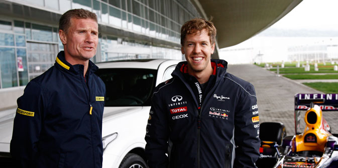 Sebatian Vettel e David Coulthard a Sochi (Foto: Vladimir Anosov)