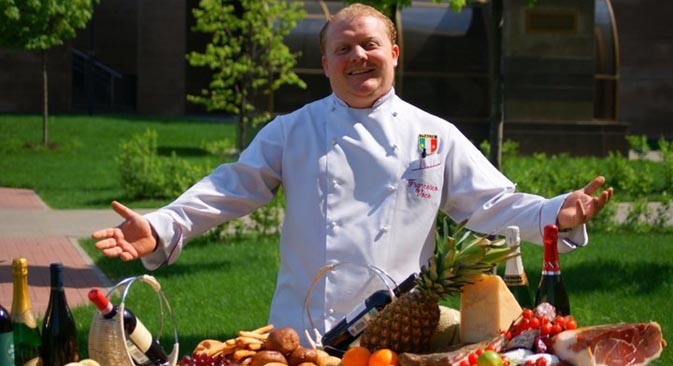 Lo chef calabrese Francesco Voce, da una decina di anni in Russia (Foto dall'archivio personale)