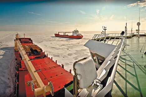 Le navi della serie Norilsk Nickel sono navi portacontainer prime al mondo, perché costruite secondo gli standard di classe Arc7 (Foto: Ufficio Stampa)