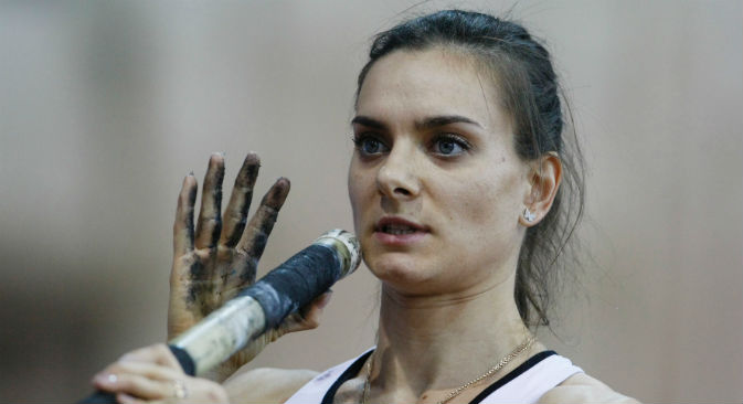 La campionessa russa Elena Isinbayeva (Foto: Itar-Tass)