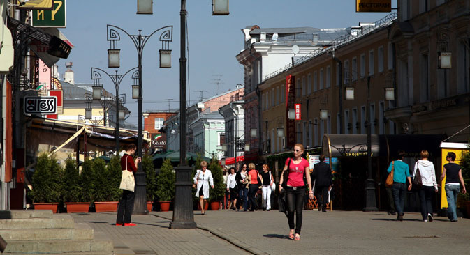 Nel 2012 Mosca ha ospitato un numero record di turisti, cinque milioni di persone. Gli esperti prevedono che la cifra aumenterà di altre 500.000 unità nel 2013 (Foto: Itar-Tass)