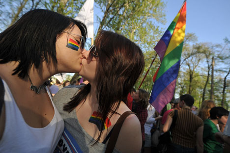 Il primo Festival della poesia lirica dell’amore lesbico venne organizzato da due poetesse di San Pietroburgo nel 2007 (Foto: Itar-Tass)
