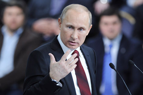 Il Presidente della Federazione Russa Vladimir Putin (Foto: Reuters / Vostock Photo)