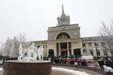 Il luogo del primo attentato (Fonte: Kirall Braga/RIA Novosti)
