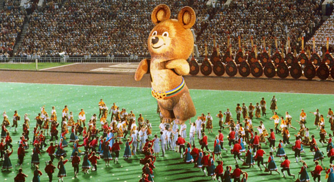 L'orsetto Mishka, simbolo delle Olimpiadi russe (Foto: Ria Novosti)