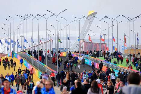 Invasione di tifosi e volontari a Sochi (Foto: flickr.com/sochi2014)