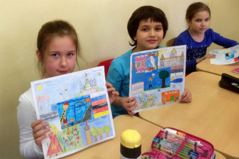 I bambini di una scuola russa che hanno partecipato al progetto (Foto: archivio personale)