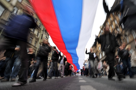 Cresce la percentuale di russi che si definiscono patriottici (Foto: Itar Tass)