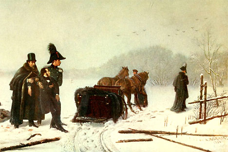 In un ritratto del 1884, la fine del duello tra Pushkin e Georges H. d'Anthès (Fonte libera)