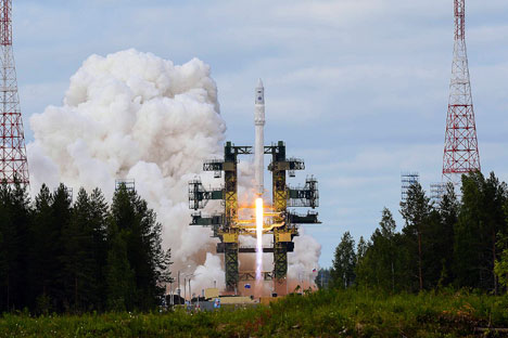 Il lancio del primo razzo vettore ecologico realizzato in Russia dopo la dissoluzione dell’Urss (Foto: Ria Novosti)